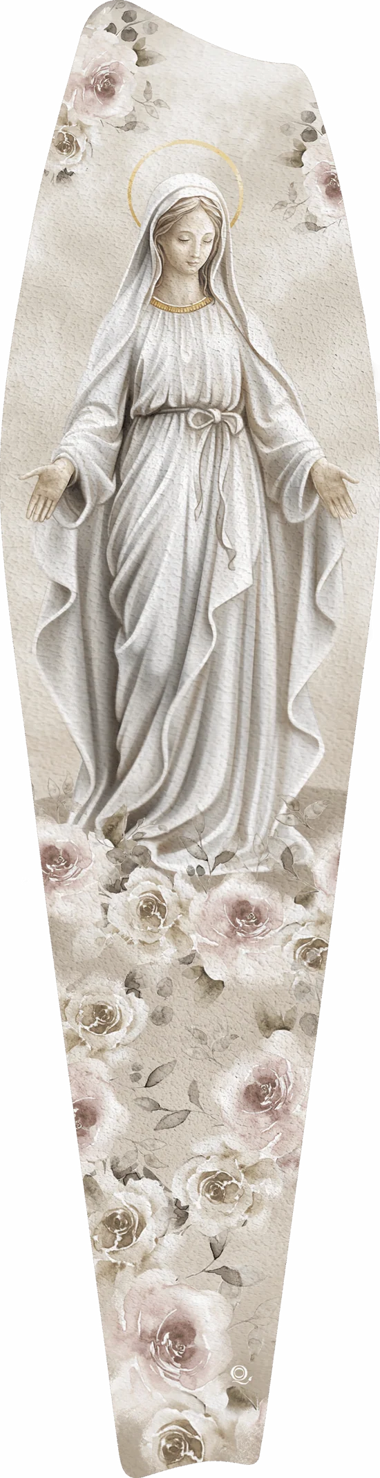 Pannello in legno materico Quadri&Quadri con bordo oro Madonna