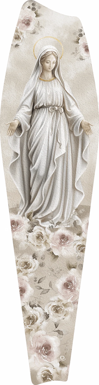 Pannello in legno materico Quadri&Quadri con bordo oro Madonna