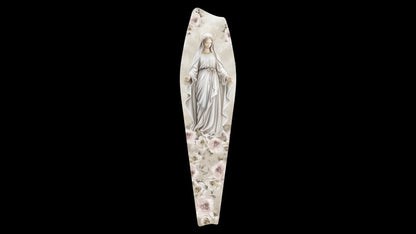 Pannello in legno materico Quadri&Quadri con bordo oro Madonna